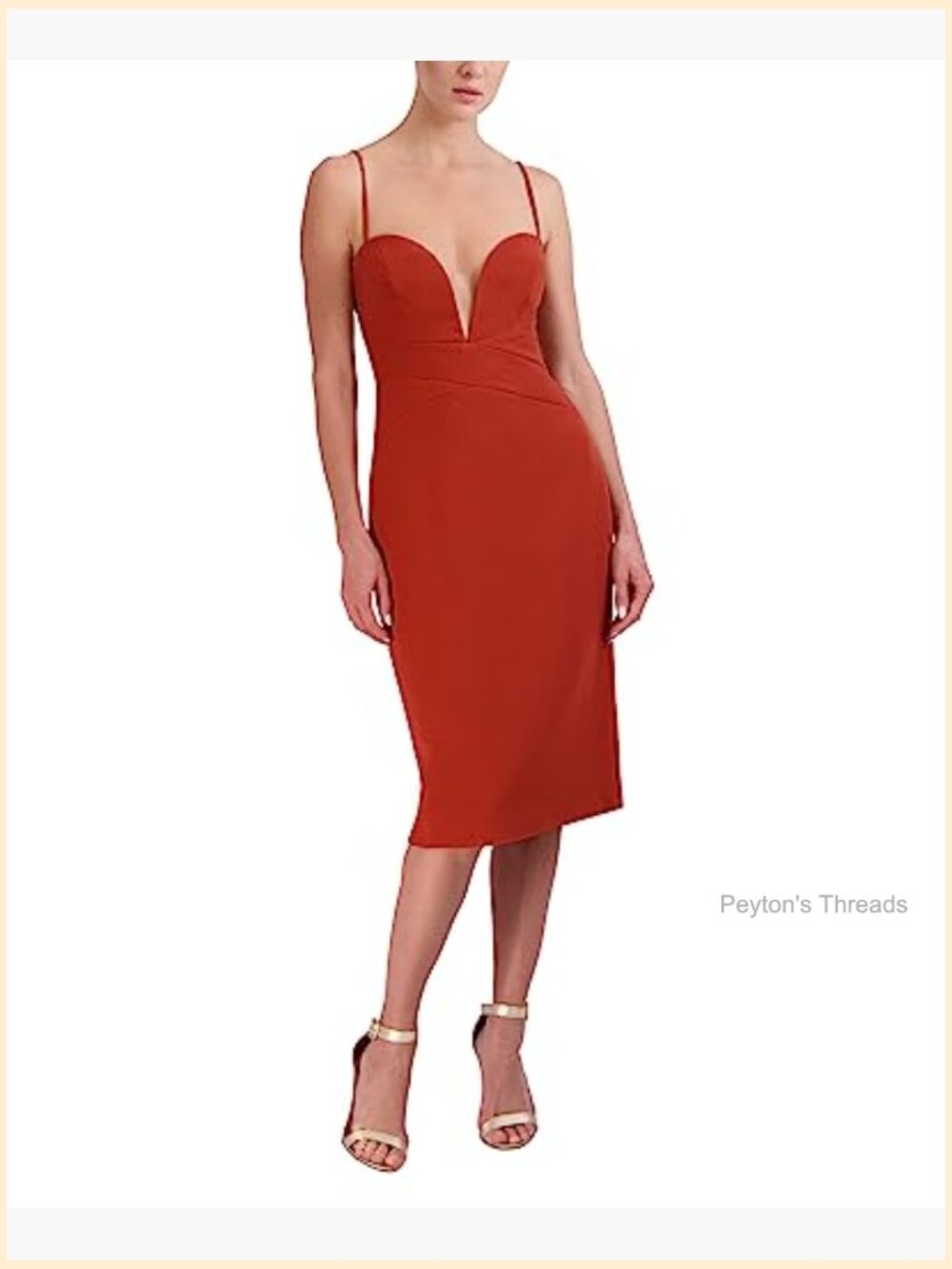 Sweetheart Neck Strapless Midi Cocktail Dress Sheath Silhouette Zipper Closure - Picture 2 of 4
